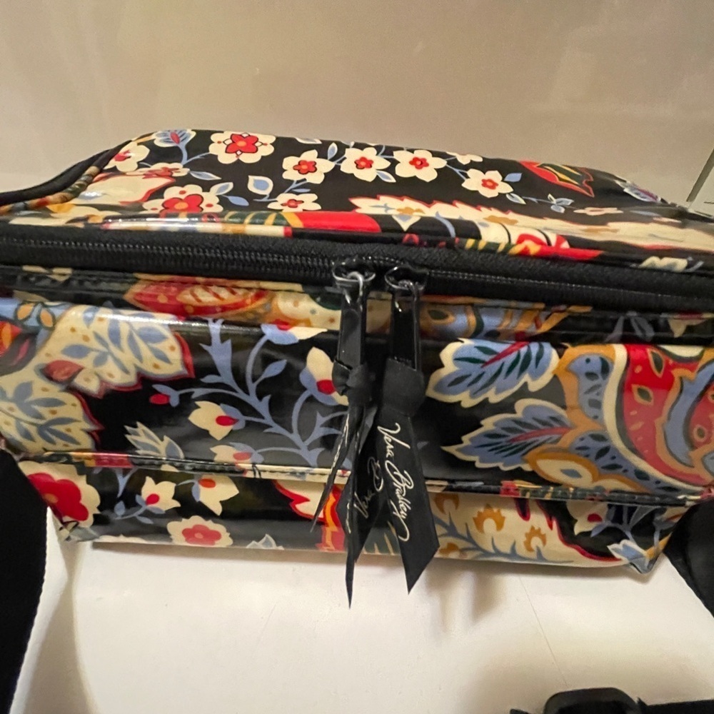 Vera Bradley Mini Cooler Floral Blac Insulated Coated Lunch Bag Sack... - Picture 12 of 12